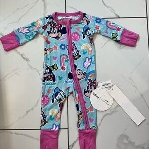 Little Sleepies Mickey's Clubhouse Zippy Newborn - Pink